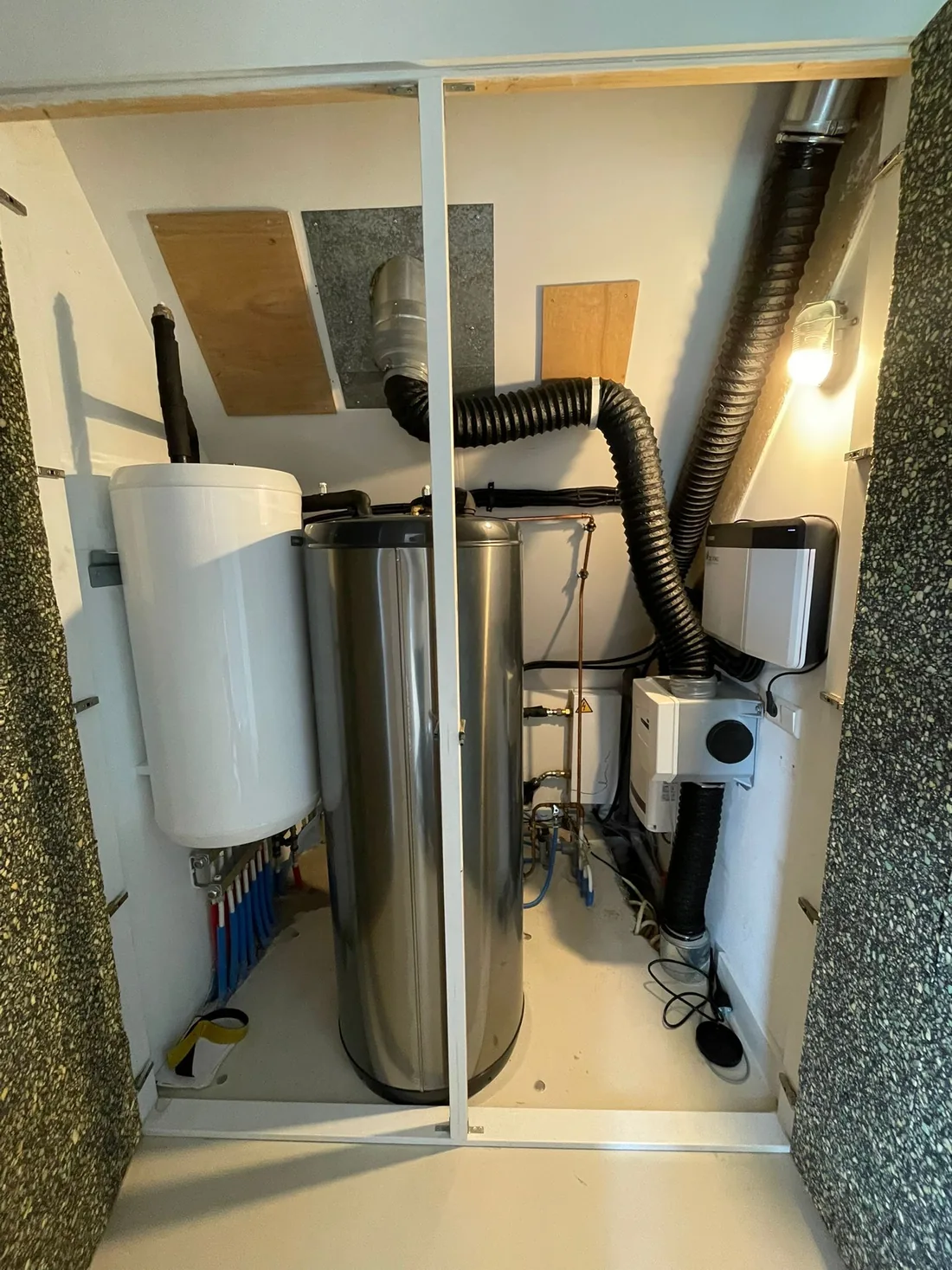 Technische ruimte ingericht door De Jong Energiesystemen
